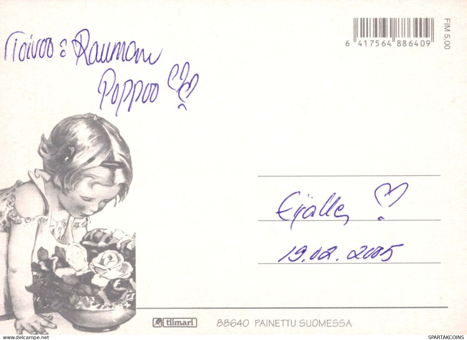 NIÑOS Retrato Vintage Tarjeta Postal CPSM #PBU856.ES - Portraits