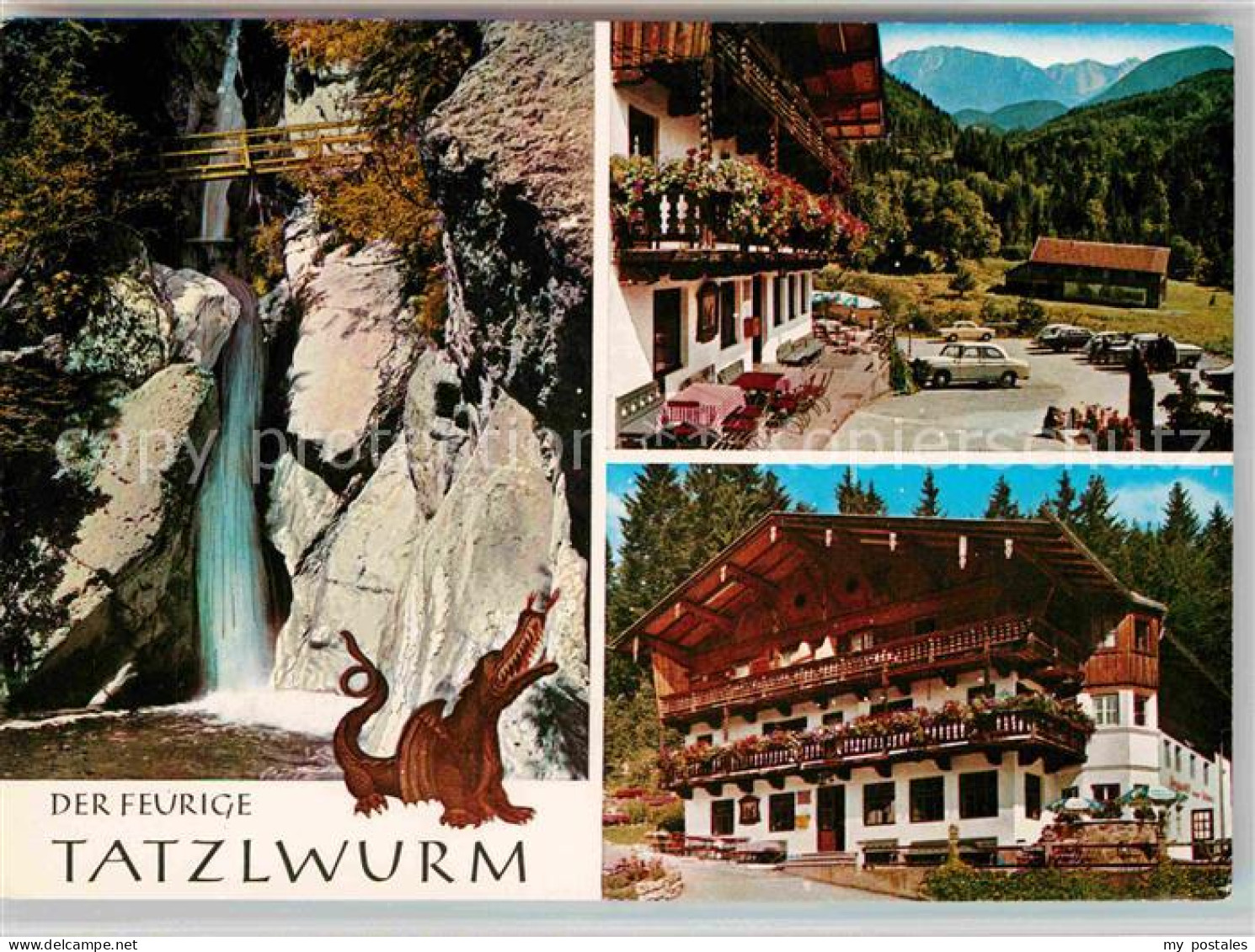 72719202 Bayrischzell Tatzelwurm Wasserfall Alpengasthof Zum Feurigen Tatzelwurm - Sonstige & Ohne Zuordnung