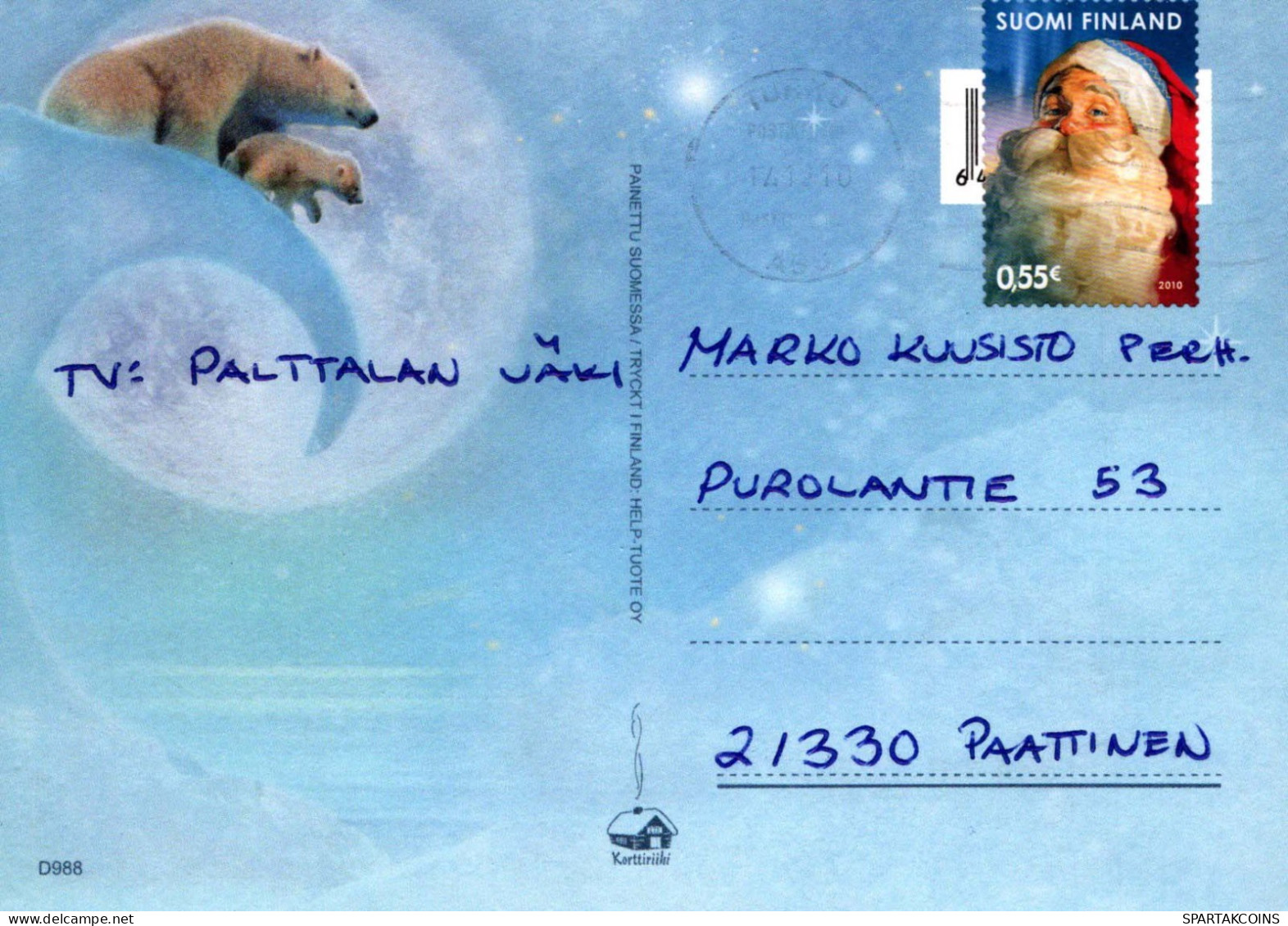 OSO Animales Vintage Tarjeta Postal CPSM #PBS224.ES - Bären