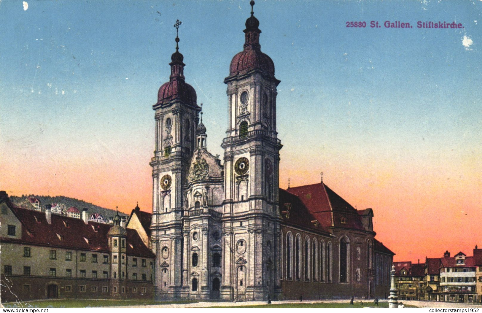 ST. GALLEN, CHURCH, ARCHITECTURE, SWITZERLAND, POSTCARD - San Galo