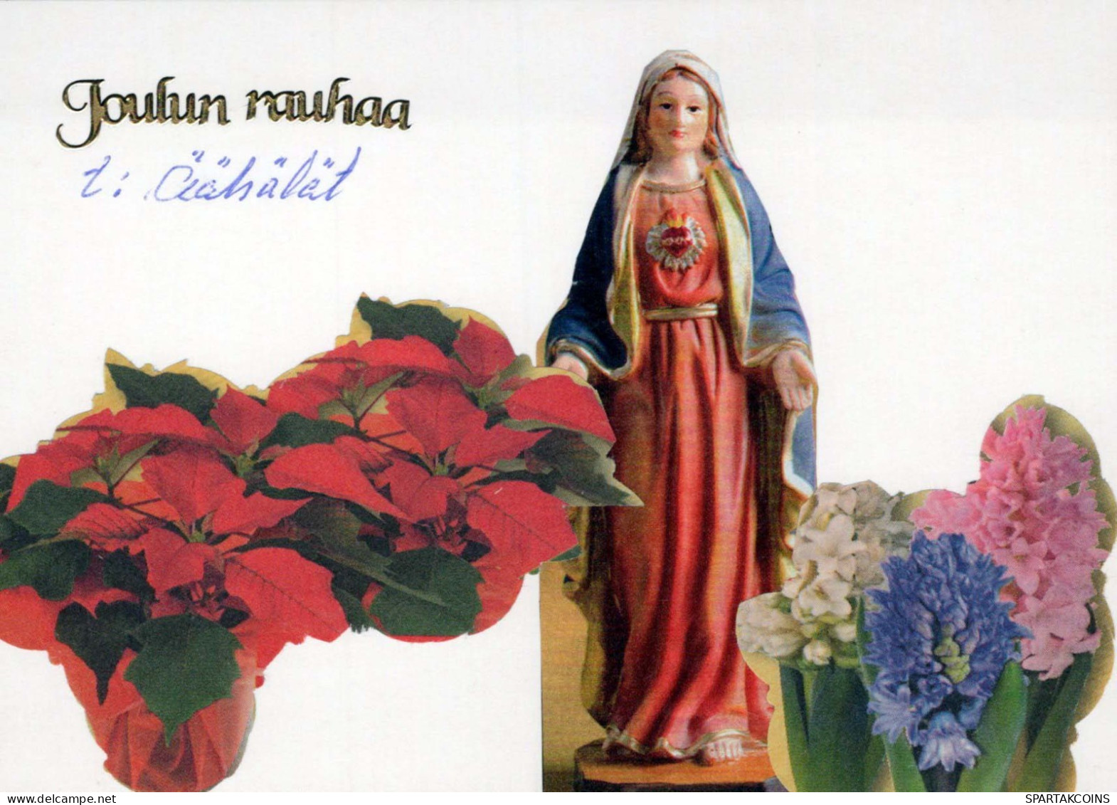 ESTATUA SANTOS Cristianismo Religión Vintage Tarjeta Postal CPSM #PBQ189.ES - Quadri, Vetrate E Statue