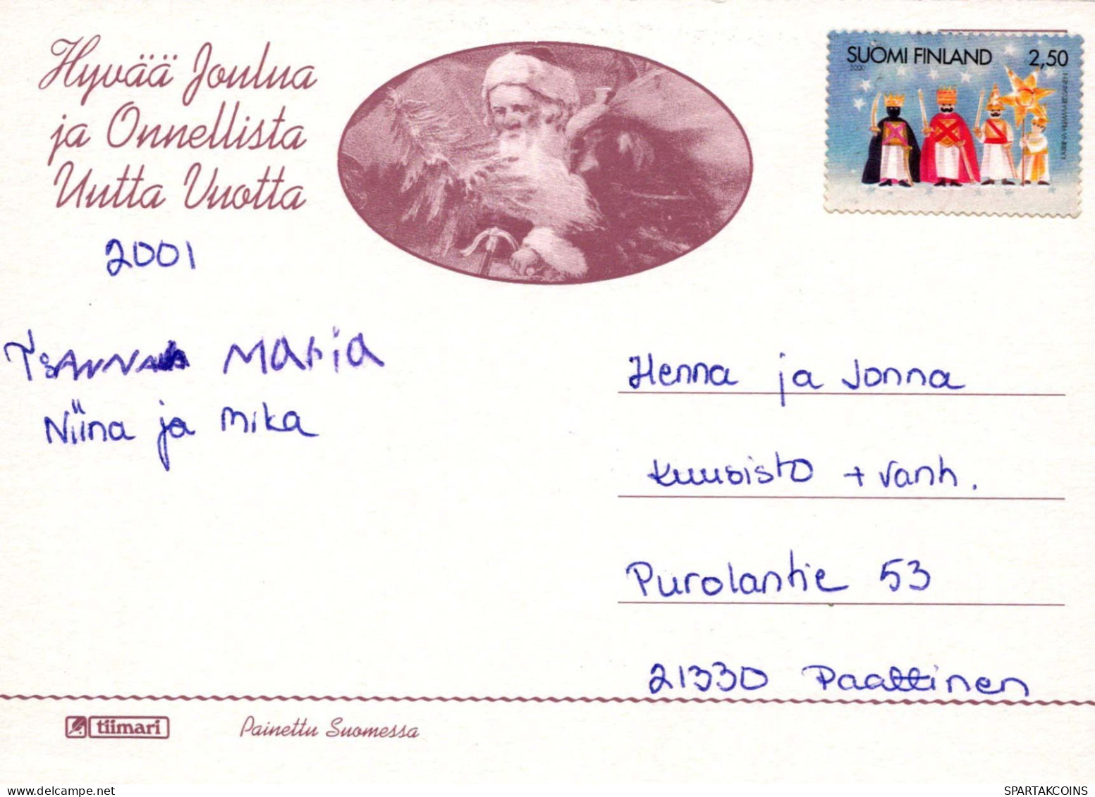 PERRO Animales Vintage Tarjeta Postal CPSM #PBQ514.ES - Chiens