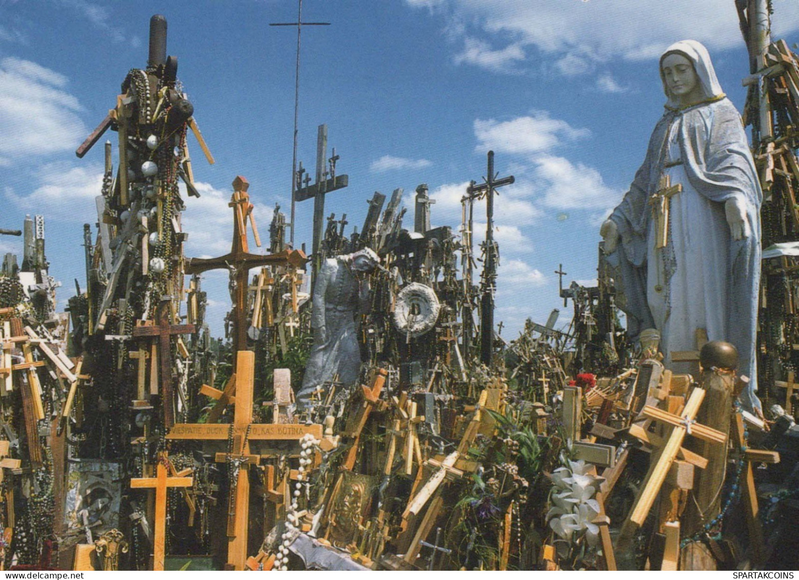 ESTATUA SANTOS Cristianismo Religión Vintage Tarjeta Postal CPSM #PBQ254.ES - Gemälde, Glasmalereien & Statuen