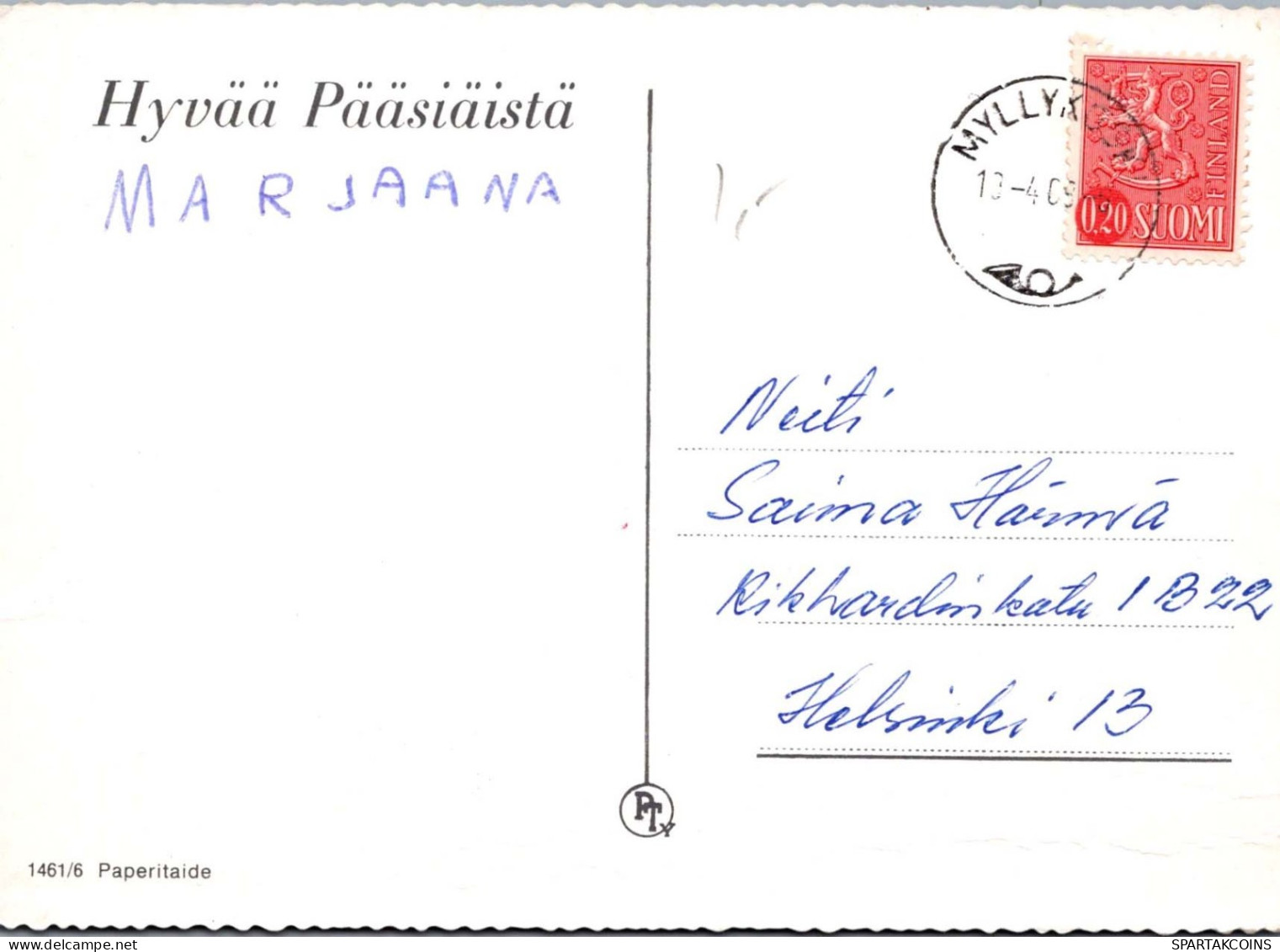 PASCUA POLLO HUEVO Vintage Tarjeta Postal CPSM #PBO923.ES - Ostern