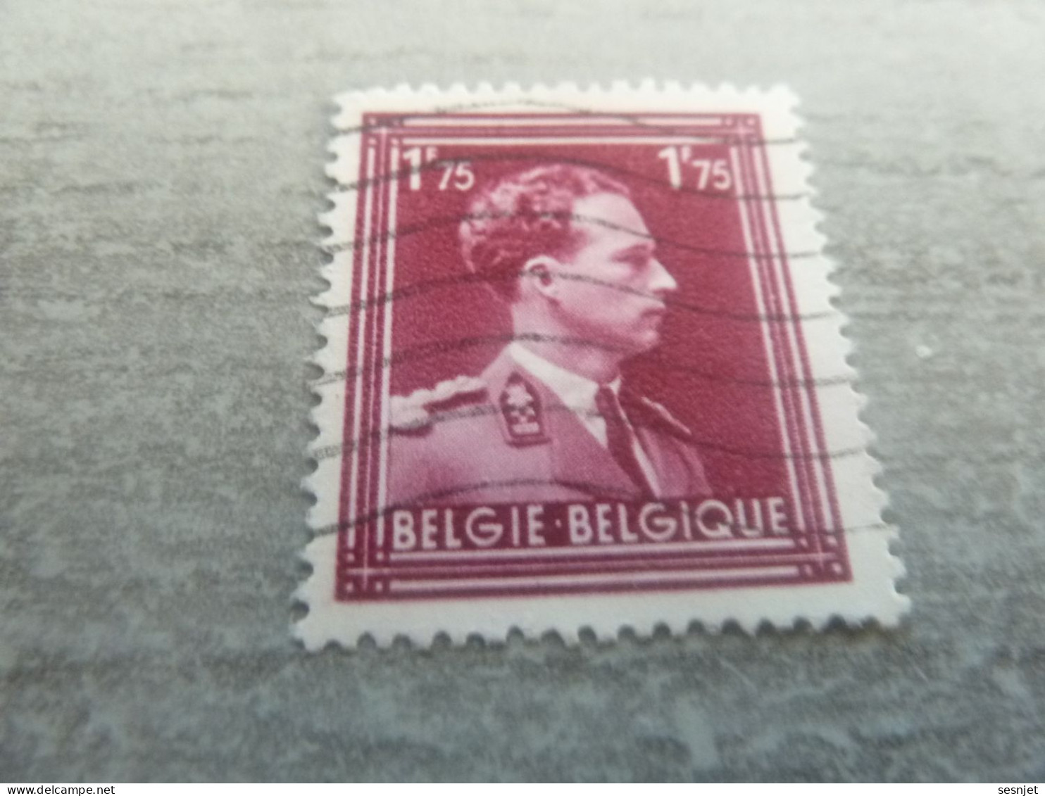 Belgique - Albert 1 - Val  1f.75 - Rose-Lilas - Oblitéré - Année 1945 - - Usati
