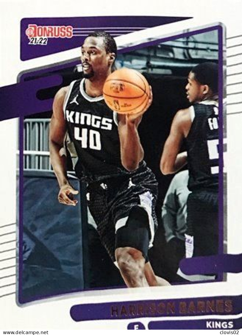 53 Harrison Barnes - Sacramento Kings - Carte Panini NBA Donruss 2021-2022 - Sonstige & Ohne Zuordnung