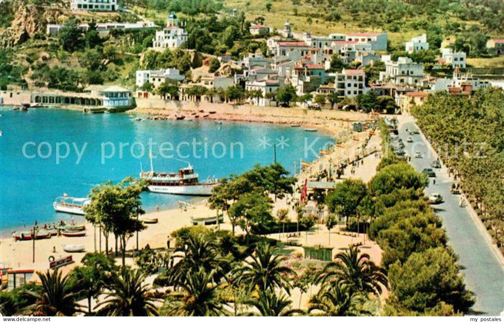 72719163 San Feliu De Guixols Fliegeraufnahme Strand Seepromenade Hafen Baix Emp - Sonstige & Ohne Zuordnung