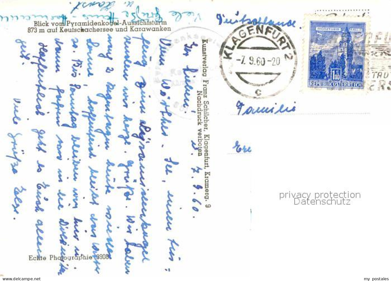72719162 Keutschach See Fliegeraufnahme Mit Karawanken  Keutschach - Other & Unclassified