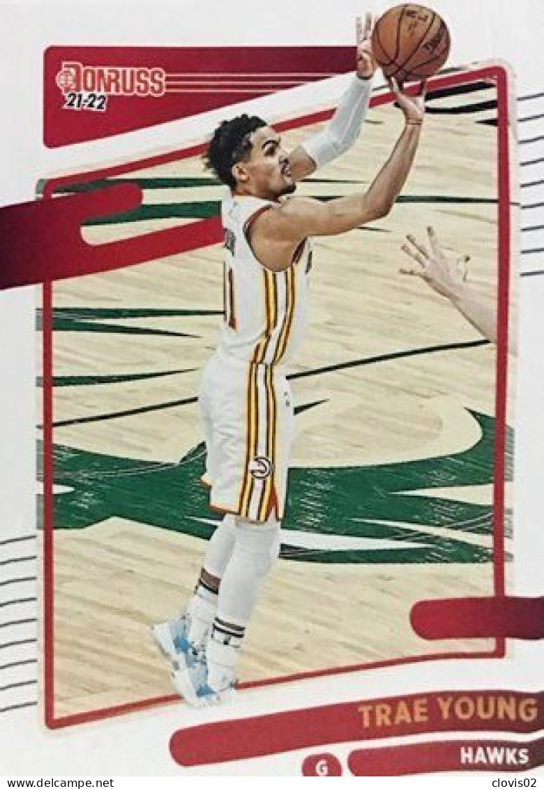 56 Trae Young - Atlanta Hawks - Carte Panini NBA Donruss 2021-2022 - Sonstige & Ohne Zuordnung