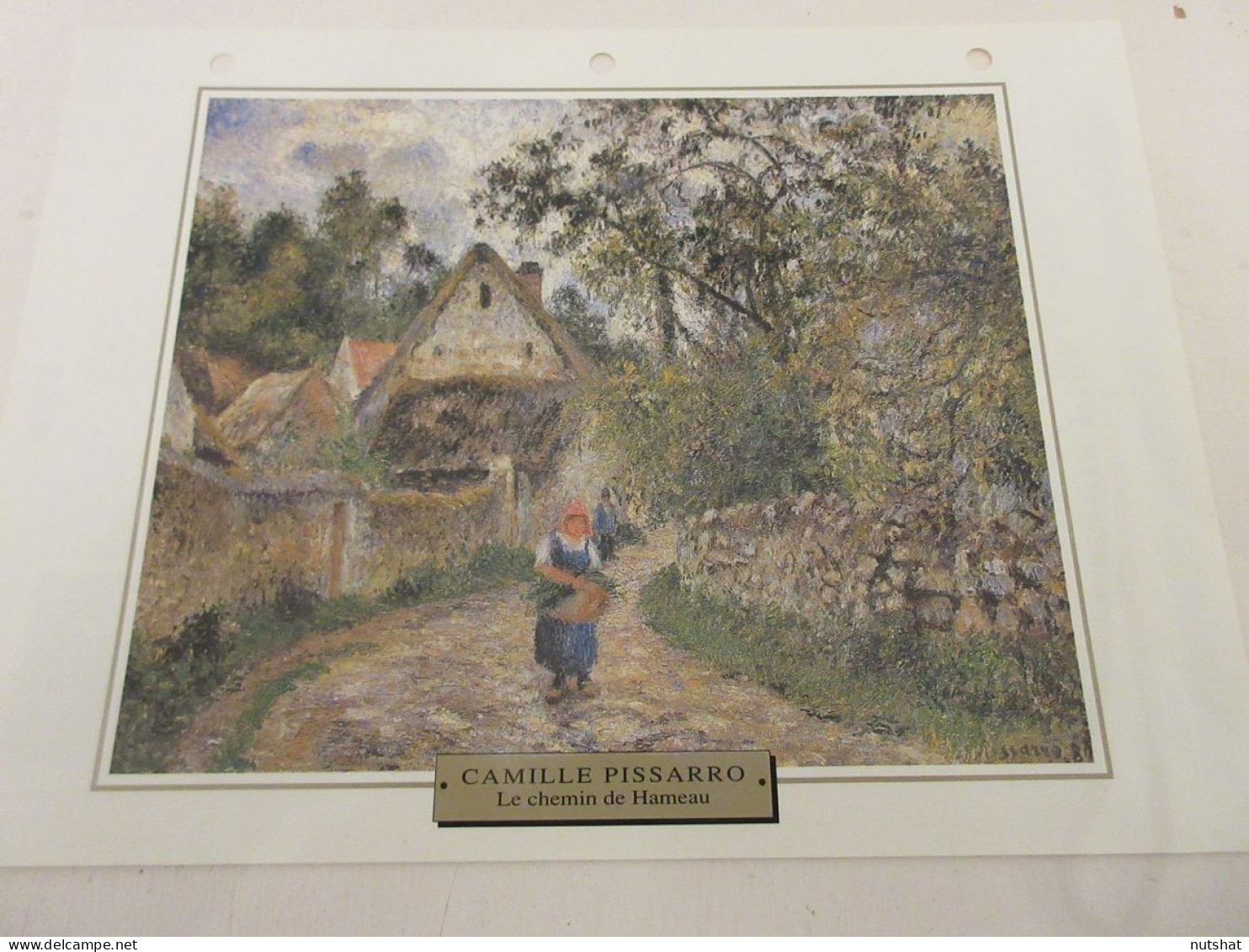 FICHE REPRODUCTION TABLEAU Camille PISSARRO Le CHEMIN De HAMEAU 1880 - Kunst