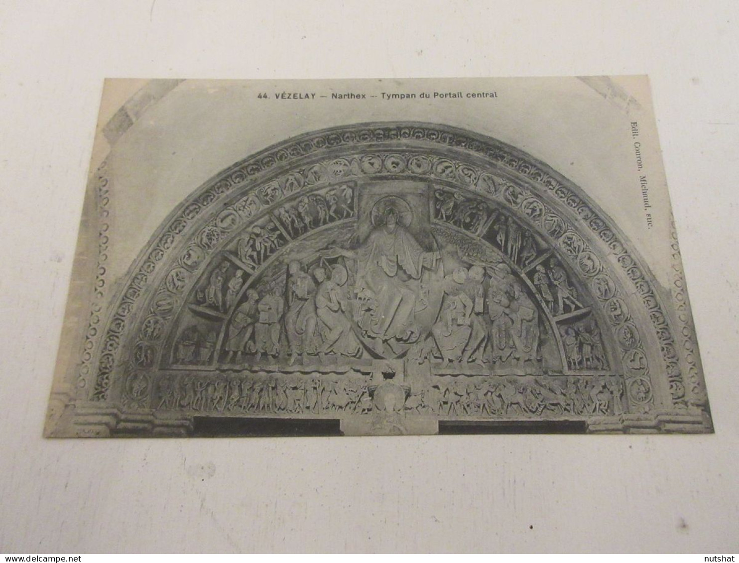 CP CARTE POSTALE YONNE VEZELAY BASILIQUE De La MADELEINE NARTHEX TYMPAN PORTAIL  - Vezelay