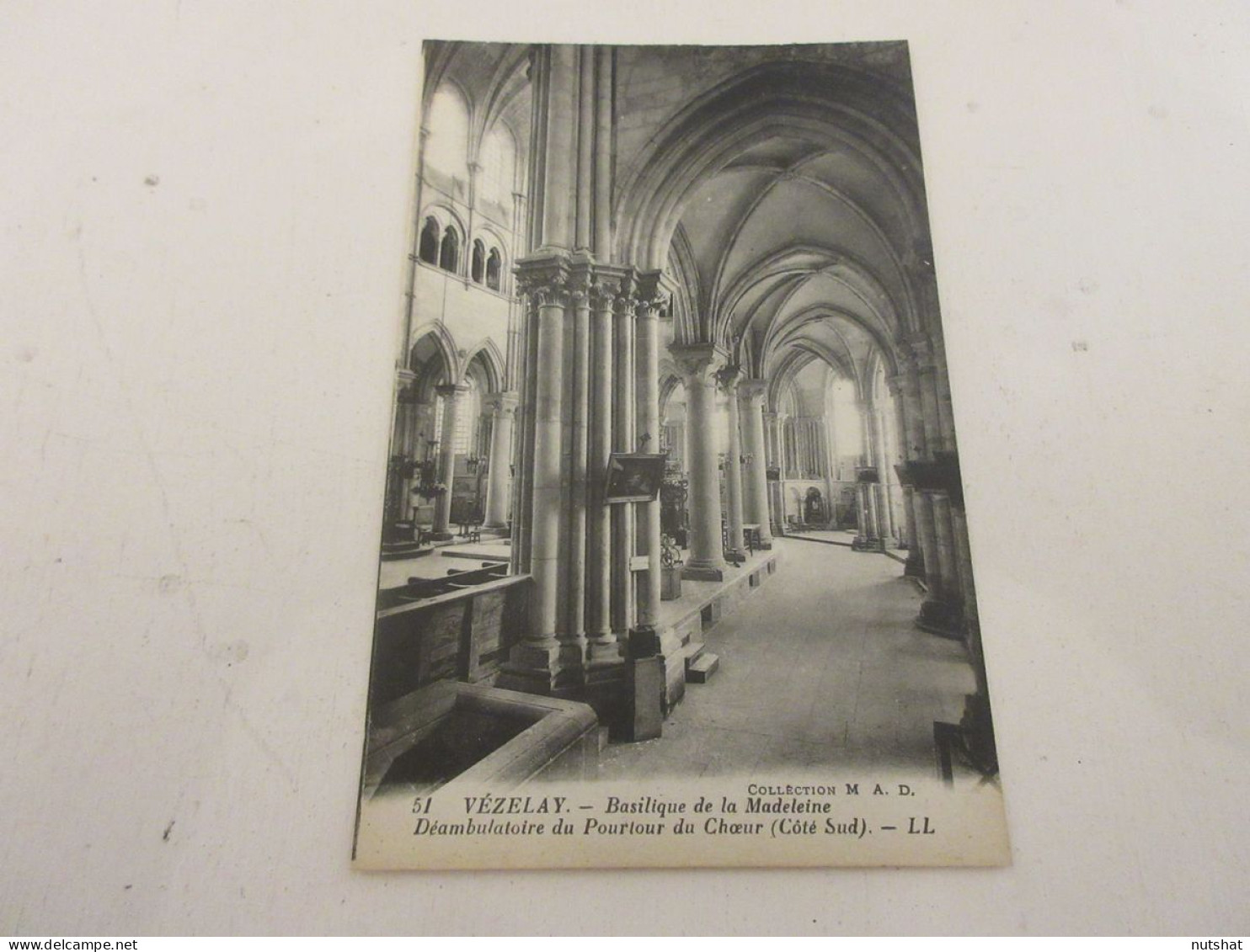 CP CARTE POSTALE YONNE VEZELAY BASILIQUE De La MADELEINE DEAMBULATOIRE           - Vezelay