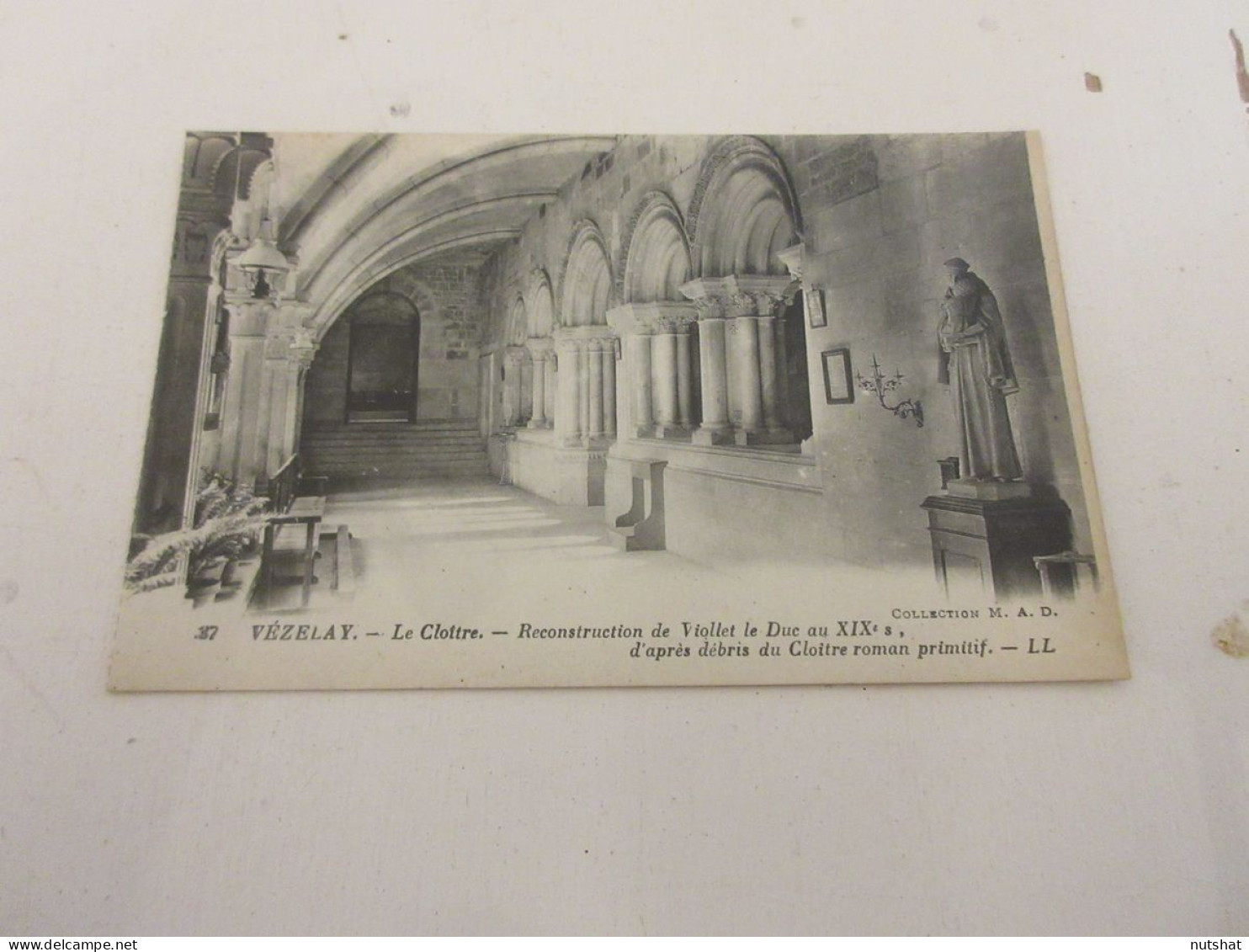 CP CARTE POSTALE YONNE VEZELAY BASILIQUE De La MADELEINE CLOITRE VIOLLET Le DUC  - Vezelay