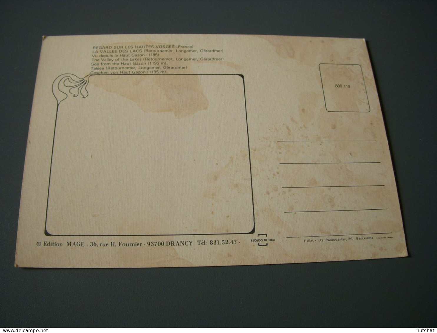 CP CARTE POSTALE VOSGES La VALLEE Des LACS LONGEMER RETOURNEMER GERARDMER Vierge - Andere & Zonder Classificatie