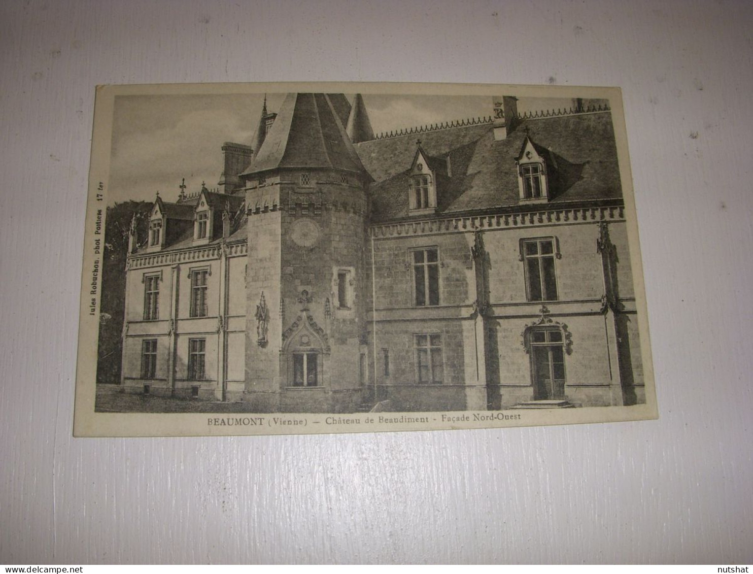 CP CARTE POSTALE VIENNE BEAUMONT CHATEAU De BAUDIMENT - Ecrite En 1918 - Other & Unclassified