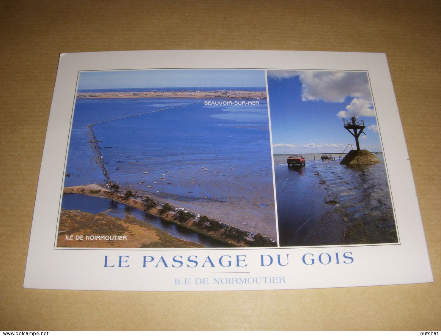 CP CARTE POSTALE VENDEE ILE De NOIRMOUTIER Le PASSAGE Du GOIS - ECRITE - Noirmoutier