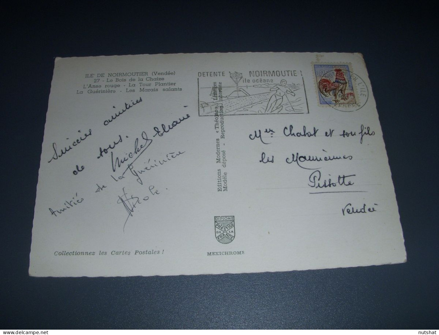 CP CARTE POSTALE VENDEE ILE De NOIRMOUTIER VUES GENERALES - Ecrite En 1965 - Ile De Noirmoutier