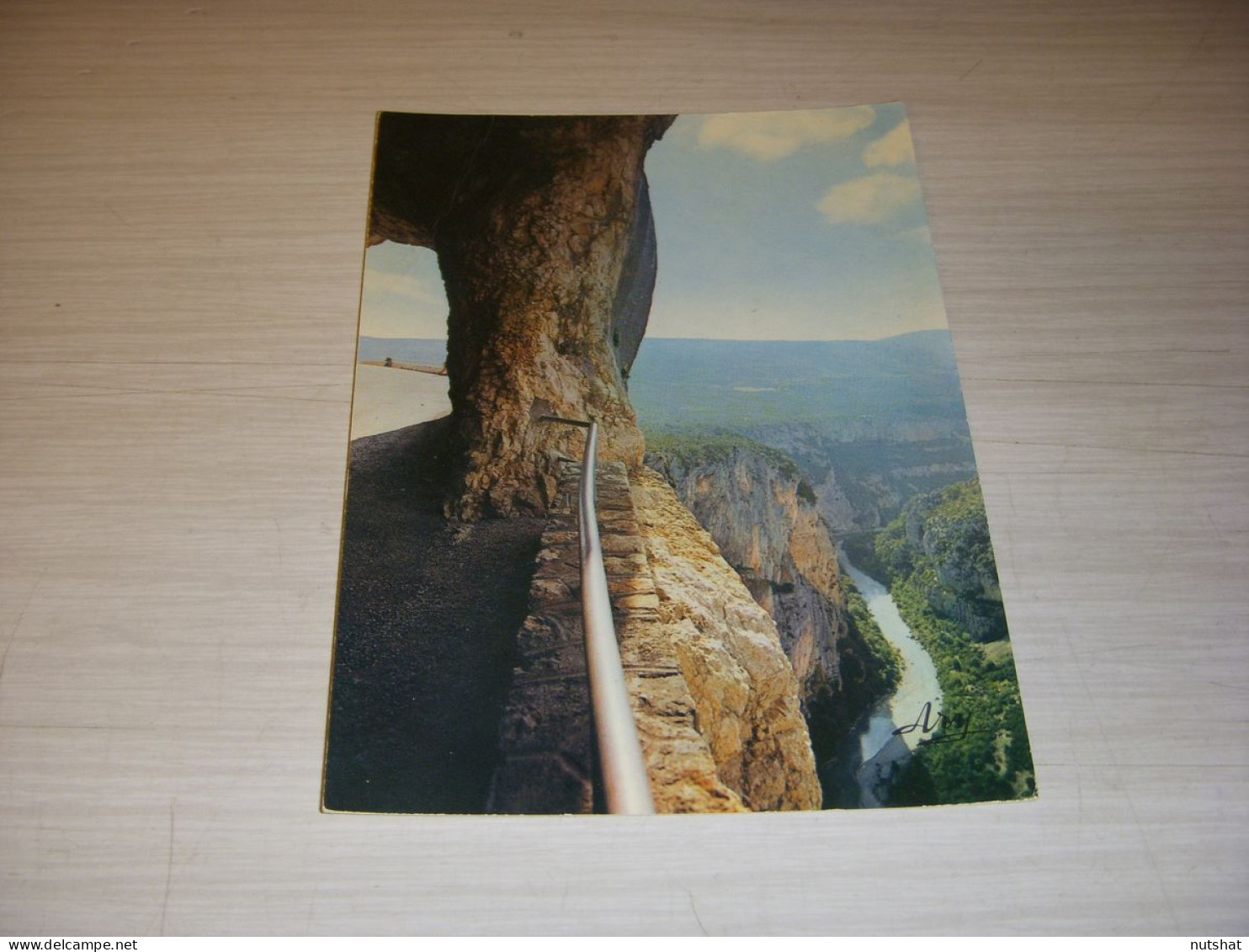 CP CARTE POSTALE VAR GORGES Du VERDON TUNNEL Du FAYET FALAISES CAVALIERS ECRITE - Other & Unclassified