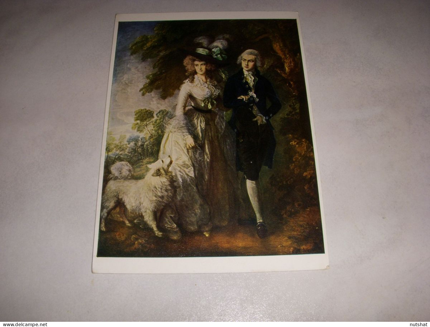 CP CARTE POSTALE TABLEAU Thomas GAINSBOROUGH La MARCHE MATINALE - Vierge - Peintures & Tableaux