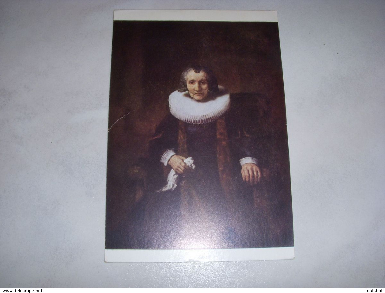 CP CARTE POSTALE TABLEAU REMBRANDT PORTRAIT De Margaretha TRIP - Vierge - Schilderijen