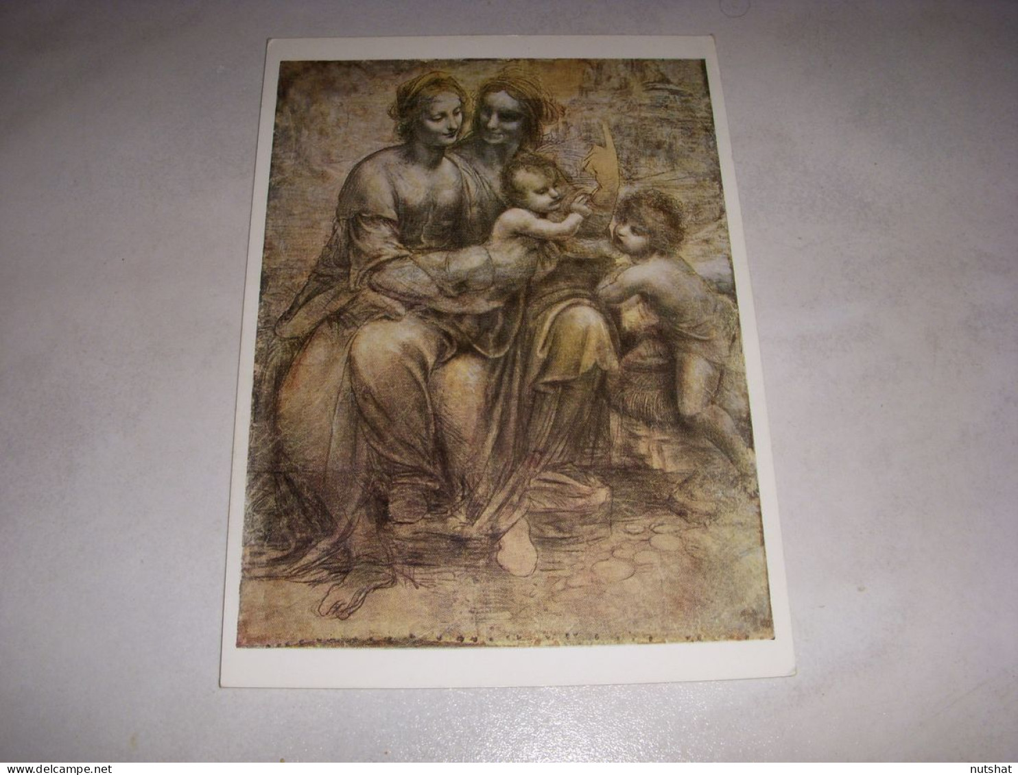 CP CARTE POSTALE TABLEAU Leonardo Da VINCI La VIERGE Et L'ENFANT - Vierge - Peintures & Tableaux