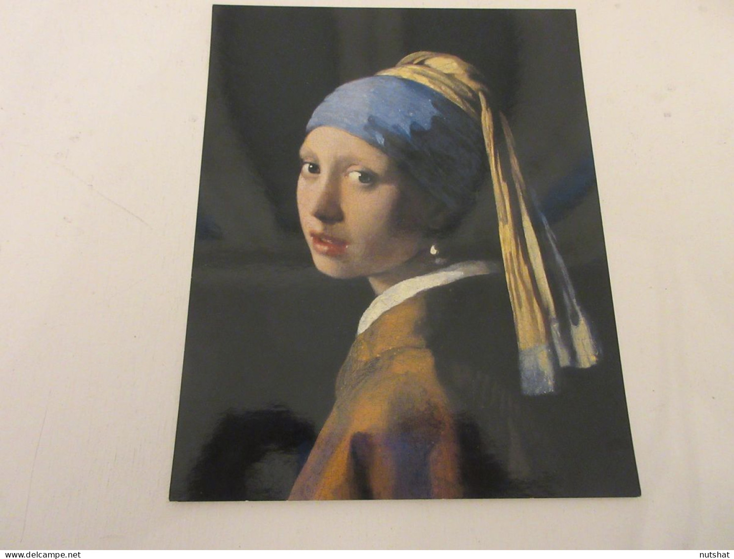 CP CARTE POSTALE TABLEAU Johannes VERMEER La JEUNE FILLE A LA PERLE - Schilderijen