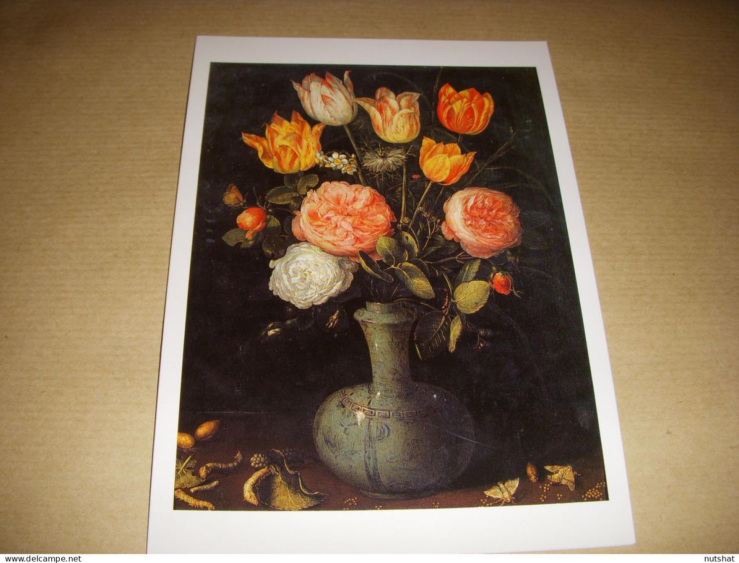 CP CARTE POSTALE TABLEAU Jan BRUEGHEL - NATURE MORTE Aux FLEURS CHRYSALIDES - Peintures & Tableaux