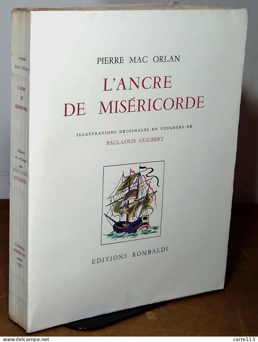 MAC ORLAN Pierre    -  L'ANCRE DE MISERICORDE - Sonstige & Ohne Zuordnung