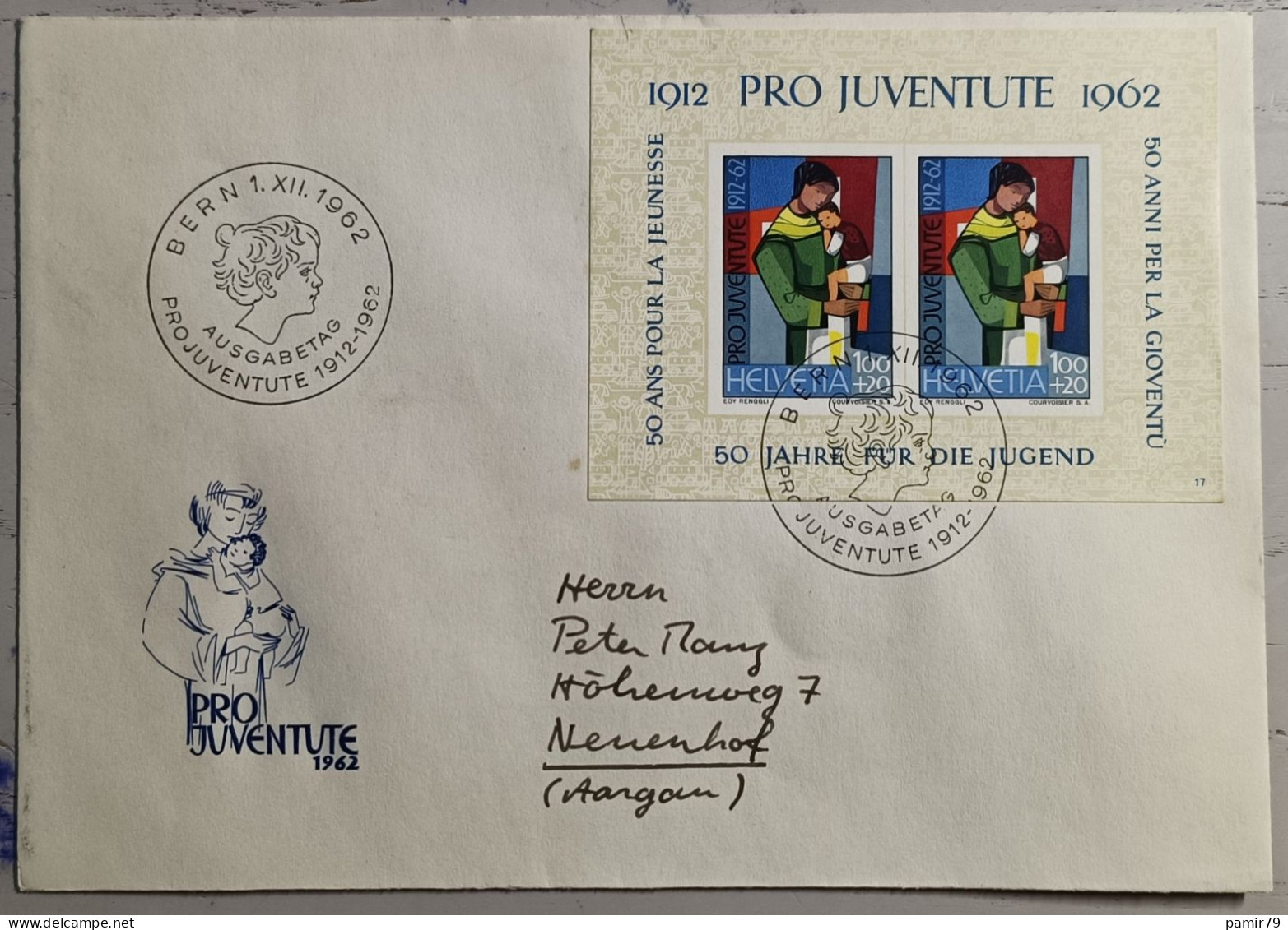 1962 FDC Pro Juventute - FDC