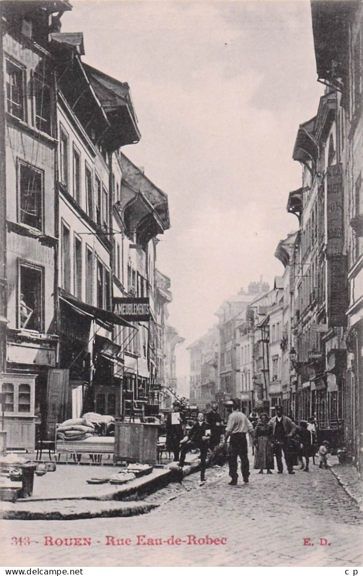 Rouen - La Rue Des Eaux De Robec - CPA °J - Rouen