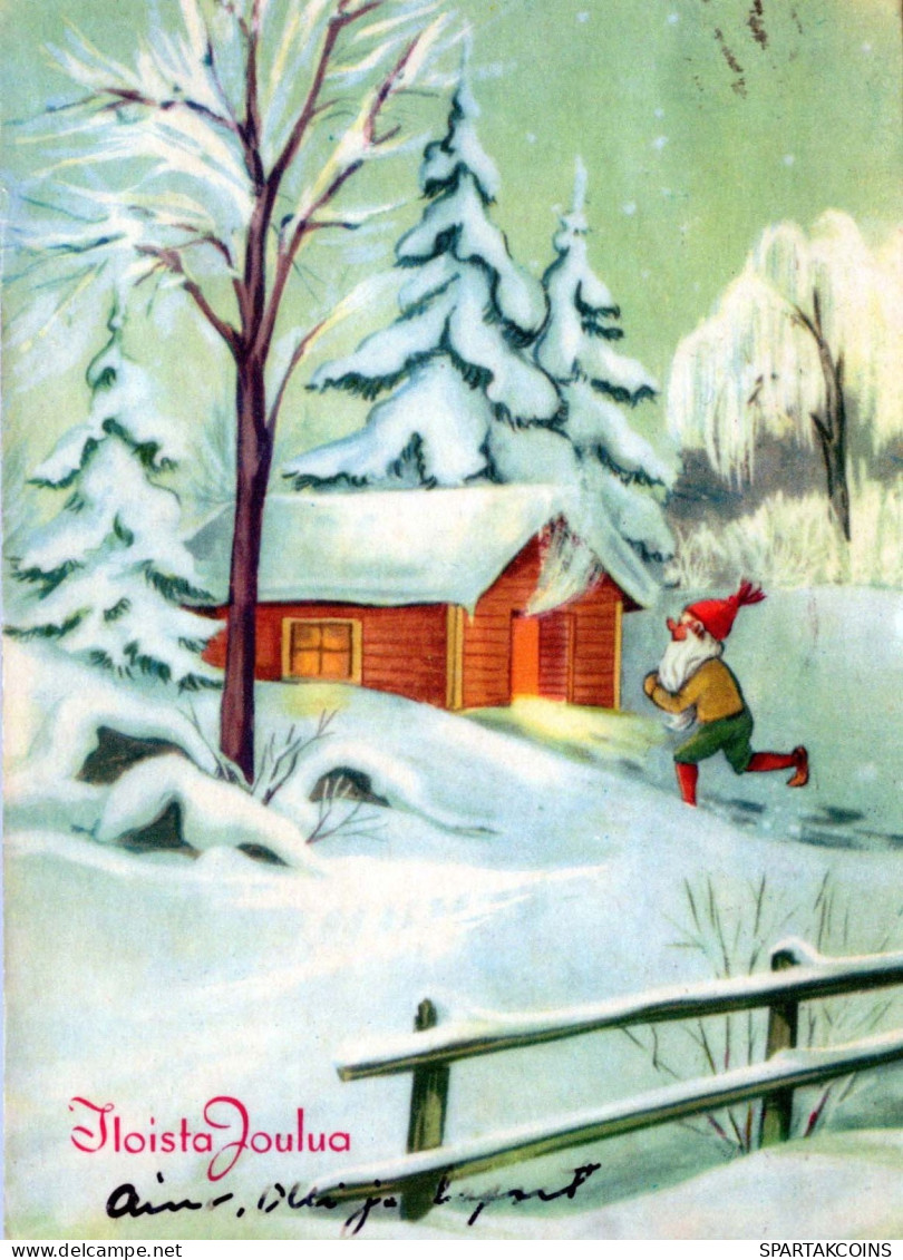 SANTA CLAUS Happy New Year Christmas Vintage Postcard CPSM #PAU541.GB - Kerstman