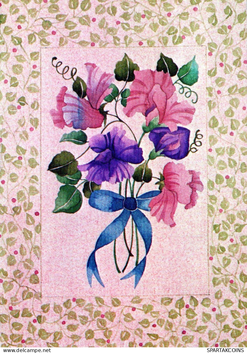 FLOWERS Vintage Postcard CPSM #PAR316.GB - Flowers