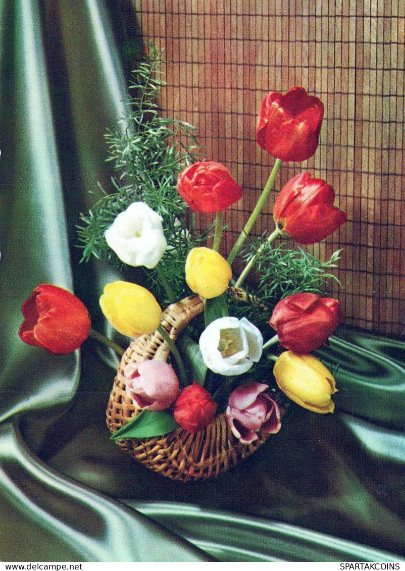 FLOWERS Vintage Postcard CPSM #PAR136.GB - Flowers