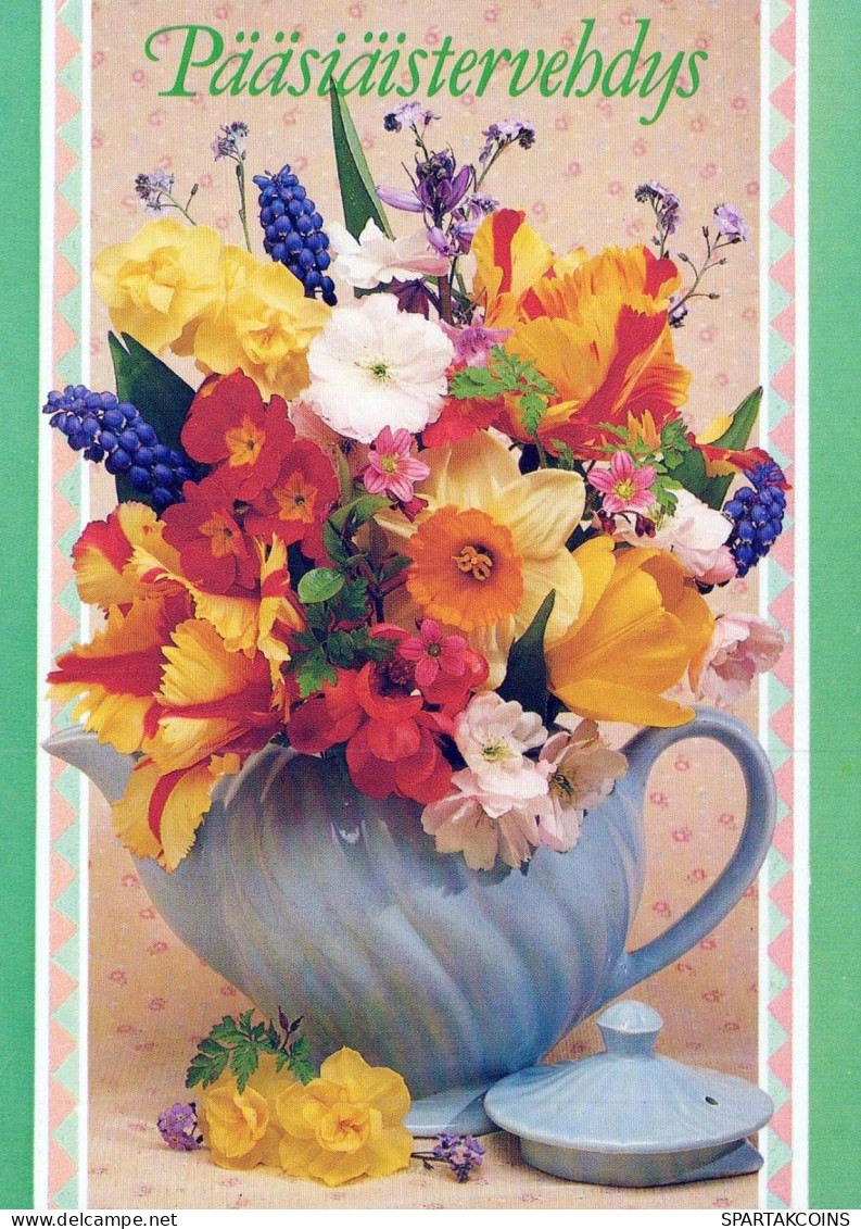 FLOWERS Vintage Postcard CPSM #PAR015.GB - Fleurs