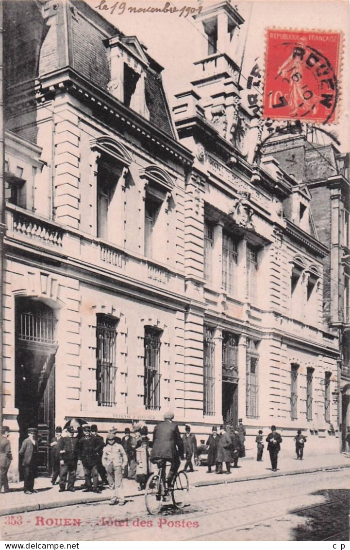 Rouen - Hotel Des Postes - CPA °J - Rouen