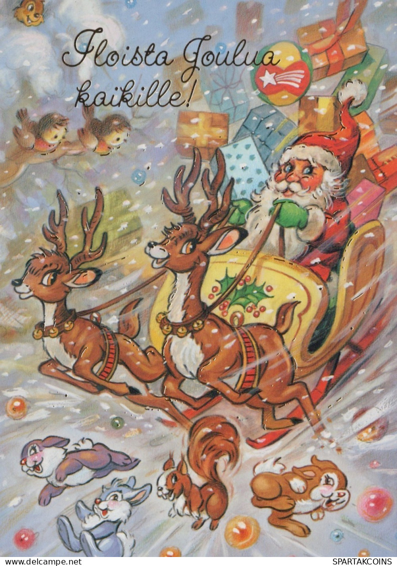 SANTA CLAUS CHRISTMAS Holidays Vintage Postcard CPSM #PAJ947.GB - Kerstman