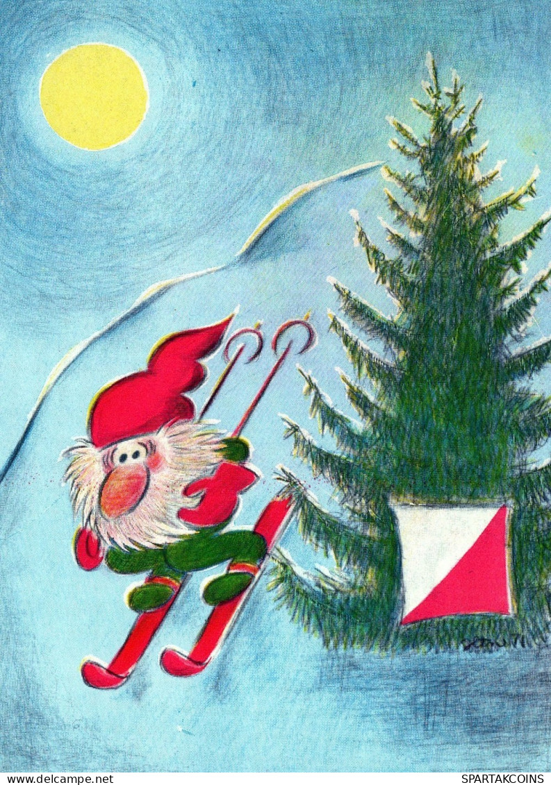 SANTA CLAUS CHRISTMAS Holidays Vintage Postcard CPSM #PAK081.GB - Santa Claus