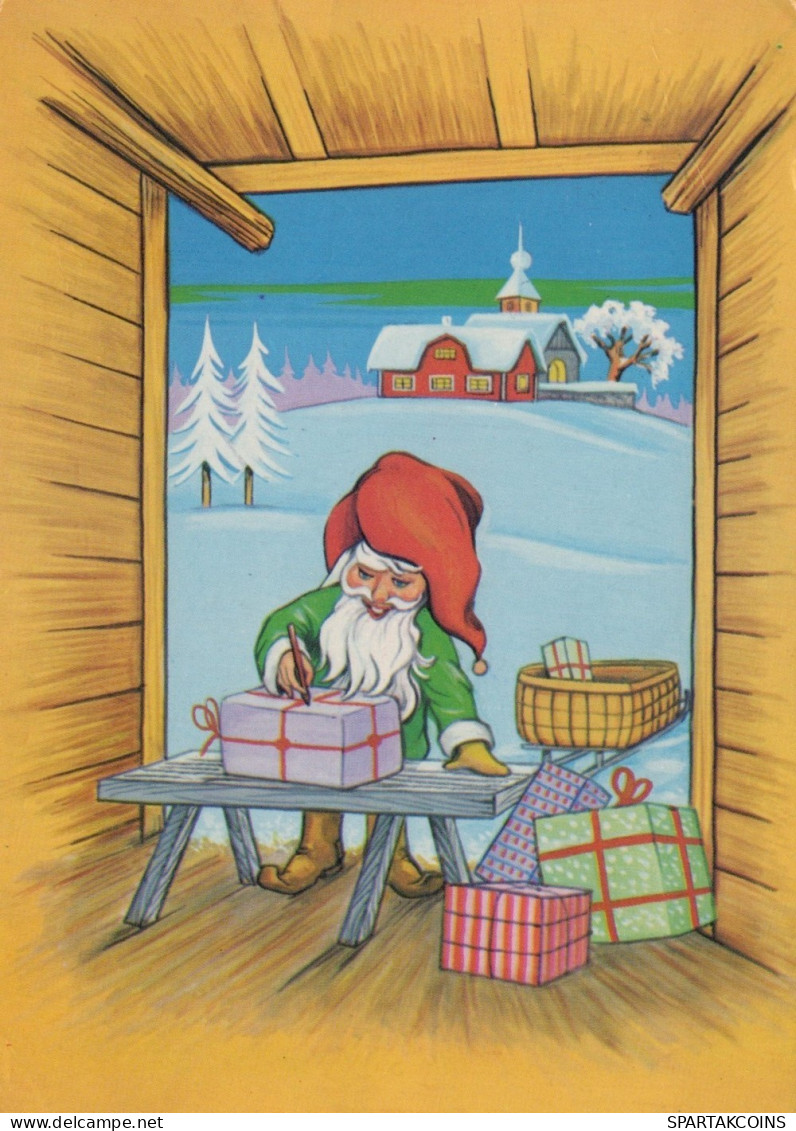 SANTA CLAUS CHRISTMAS Holidays Vintage Postcard CPSM #PAK445.GB - Santa Claus