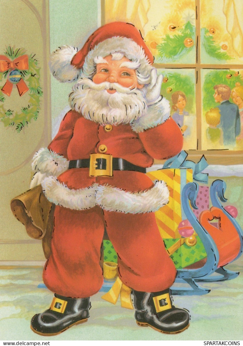 SANTA CLAUS CHRISTMAS Holidays Vintage Postcard CPSM #PAK158.GB - Kerstman