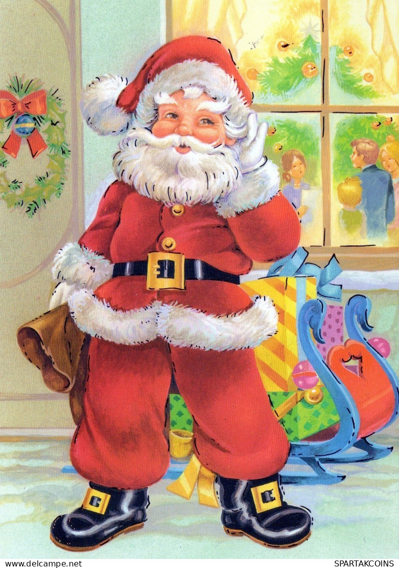 SANTA CLAUS CHRISTMAS Holidays Vintage Postcard CPSM #PAK158.GB - Santa Claus