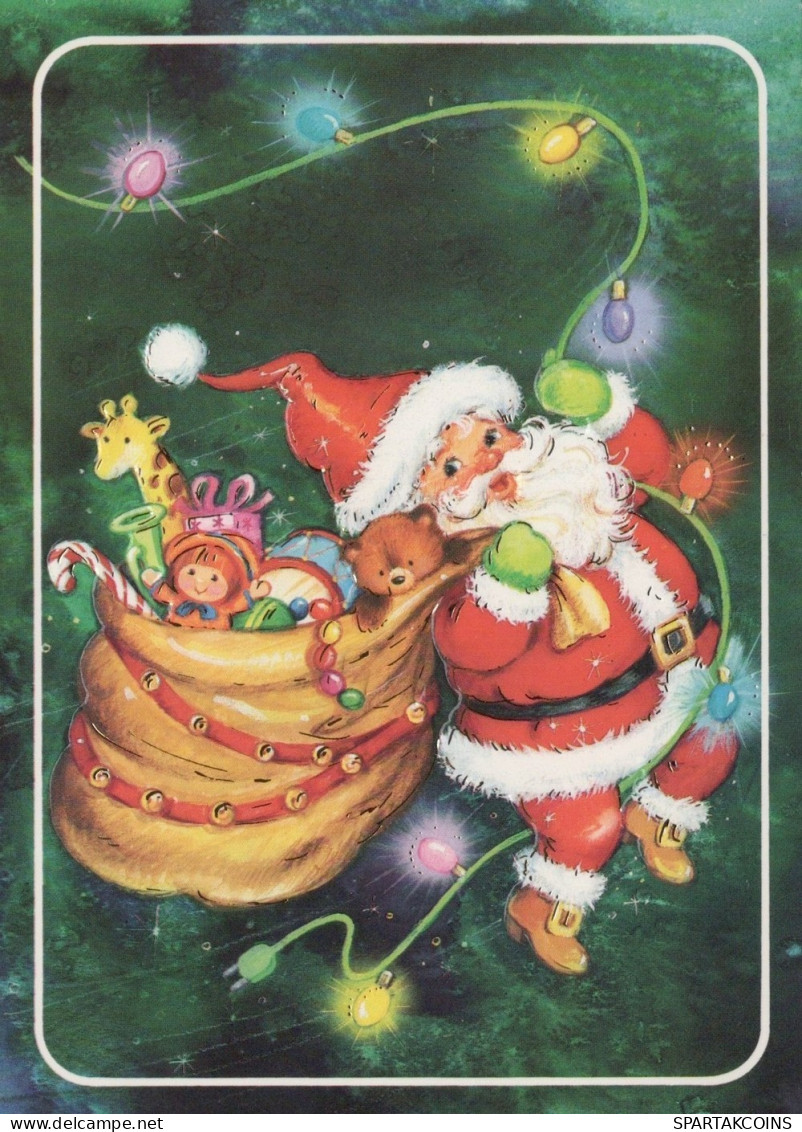 SANTA CLAUS CHRISTMAS Holidays Vintage Postcard CPSM #PAJ531.GB - Kerstman