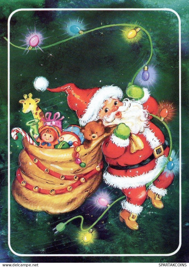 SANTA CLAUS CHRISTMAS Holidays Vintage Postcard CPSM #PAJ531.GB - Santa Claus