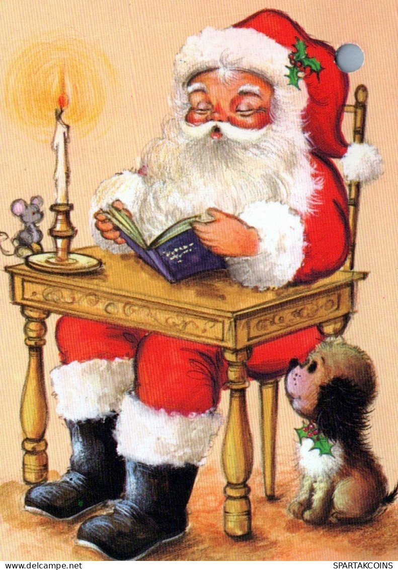 SANTA CLAUS CHRISTMAS Holidays Vintage Postcard CPSMPF #PAJ397.GB - Kerstman