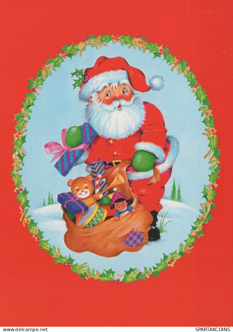 SANTA CLAUS CHRISTMAS Holidays Vintage Postcard CPSM #PAJ667.GB - Kerstman