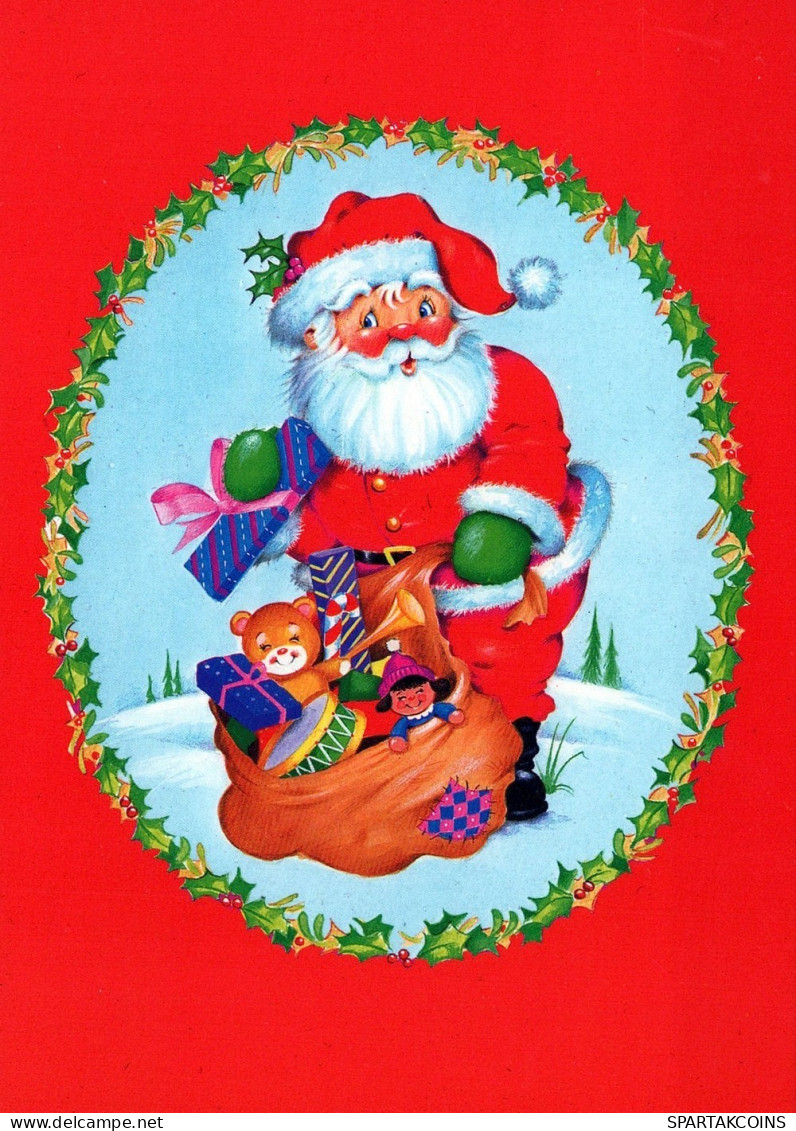 SANTA CLAUS CHRISTMAS Holidays Vintage Postcard CPSM #PAJ667.GB - Santa Claus