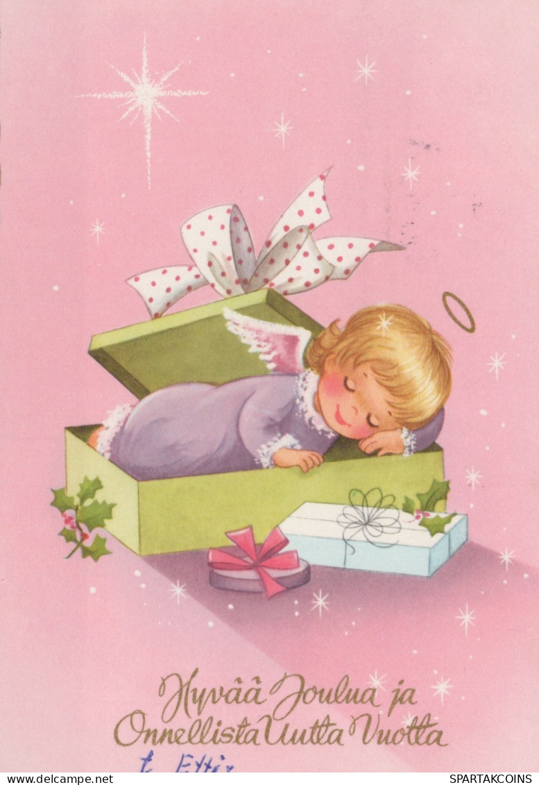 ANGEL CHRISTMAS Holidays Vintage Postcard CPSM #PAJ014.GB - Engel