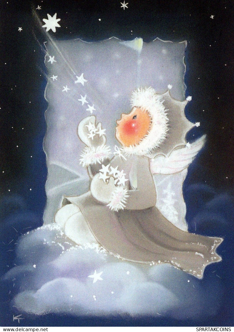 ANGEL CHRISTMAS Holidays Vintage Postcard CPSM #PAH456.GB - Angels