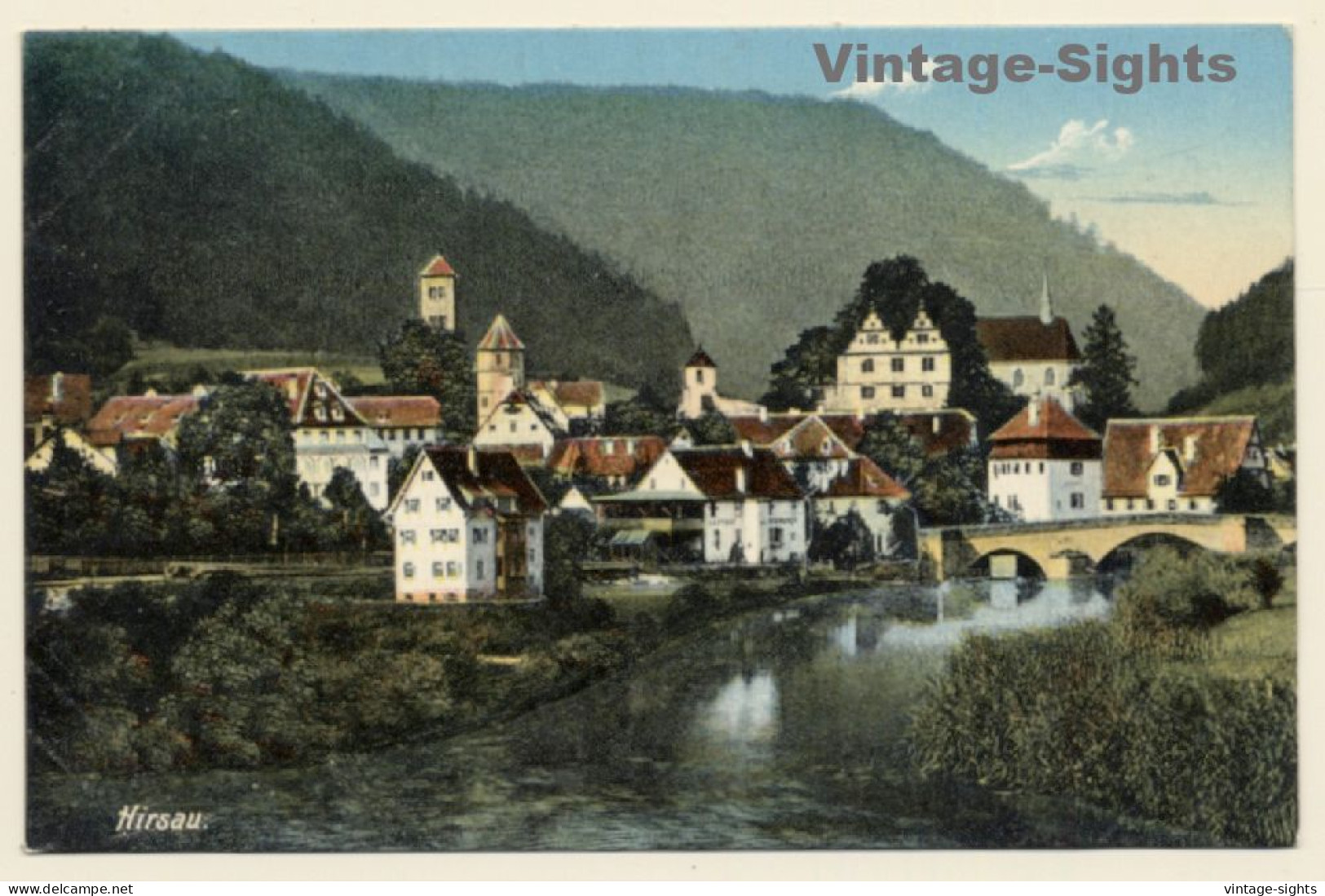 Hirsau / Schwarzwald: Gesamtansicht Mit Fluss Nagold (Vintage PC 1910) - Calw