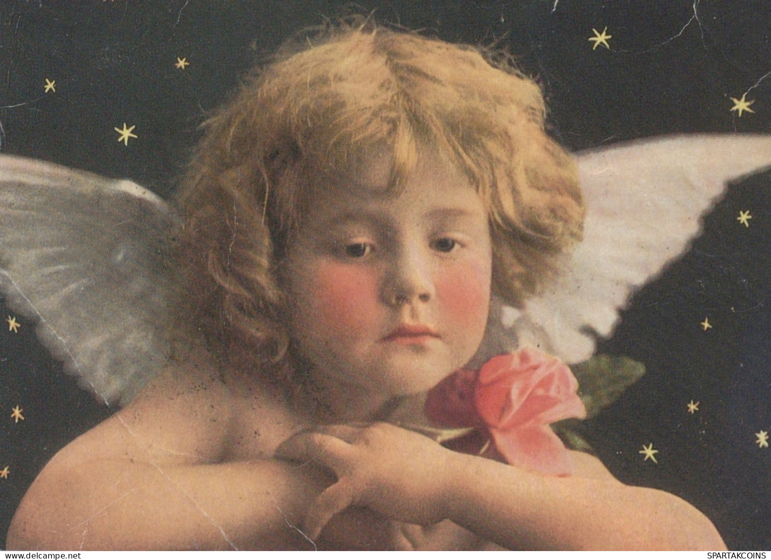 ANGEL CHRISTMAS Holidays Vintage Postcard CPSM #PAJ077.GB - Engel