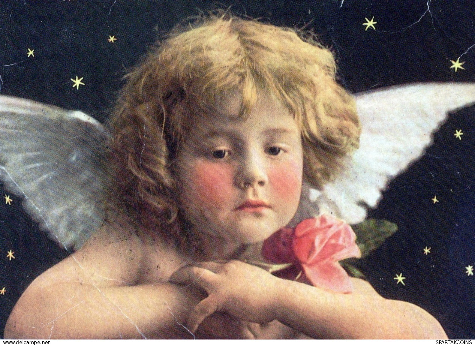 ANGEL CHRISTMAS Holidays Vintage Postcard CPSM #PAJ077.GB - Engel